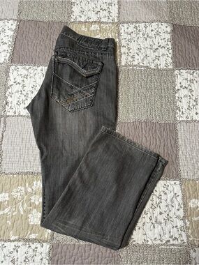 Men's Straight Jeans in Faded Black Size 32